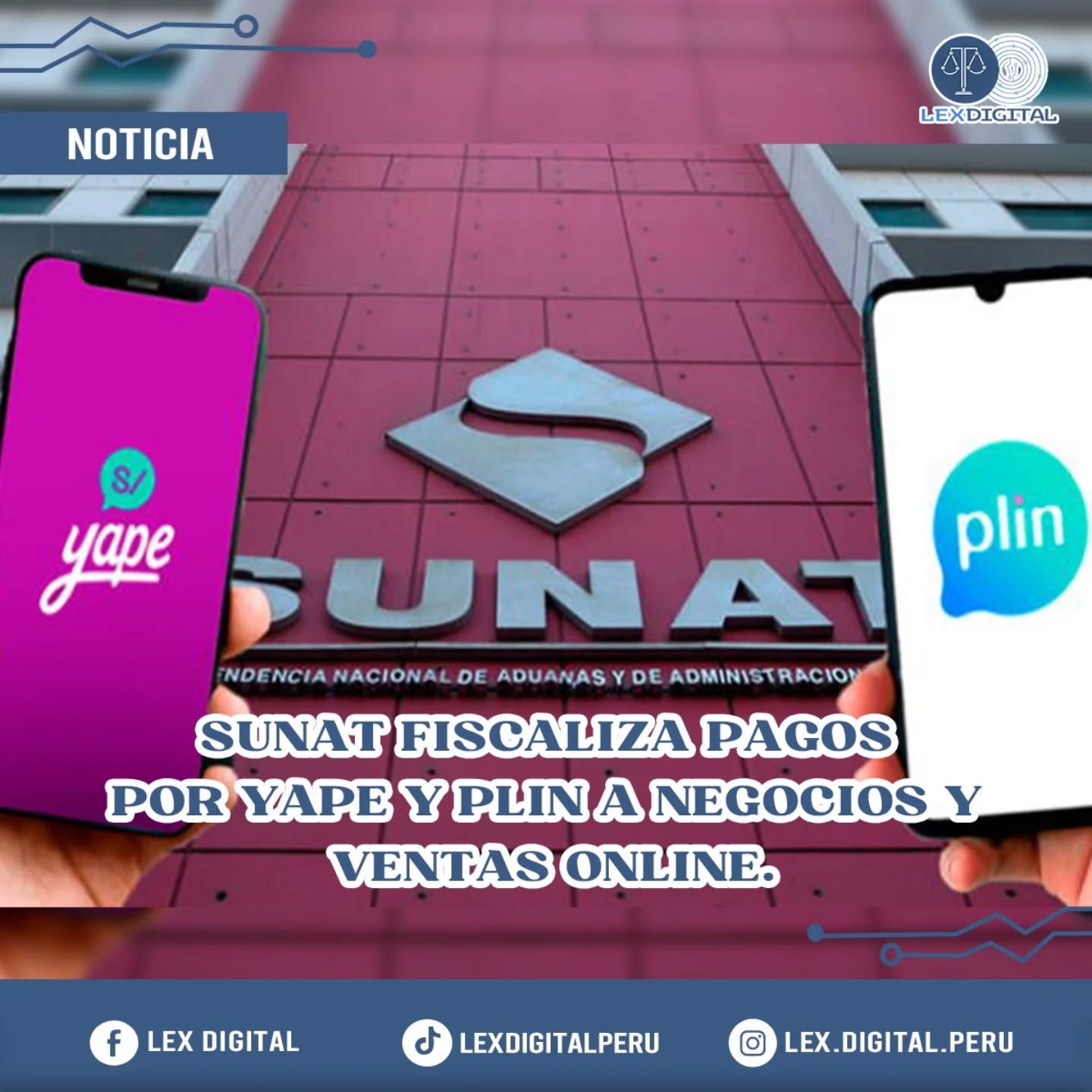 SUNAT FISCALIZA PAGOS POR YAPE Y PLIN A NEGOCIOS Y VENTAS ONLINE.