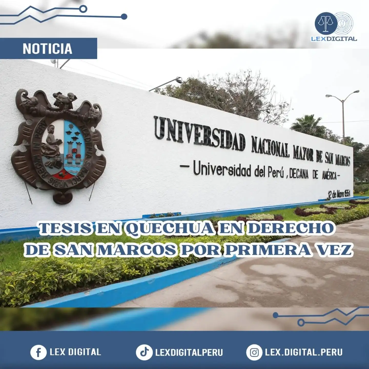 🎓 Histórico: San Marcos recibe primera sustentación de tesis en quechua en su Facultad de Derecho